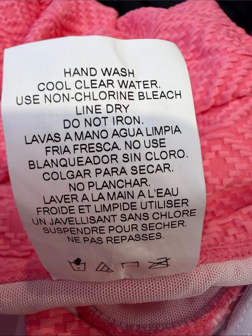 Swim Solutions Pink Textured One-Piece Swimdress with Front Knot Size 16W NEW - Picture 7 of 7